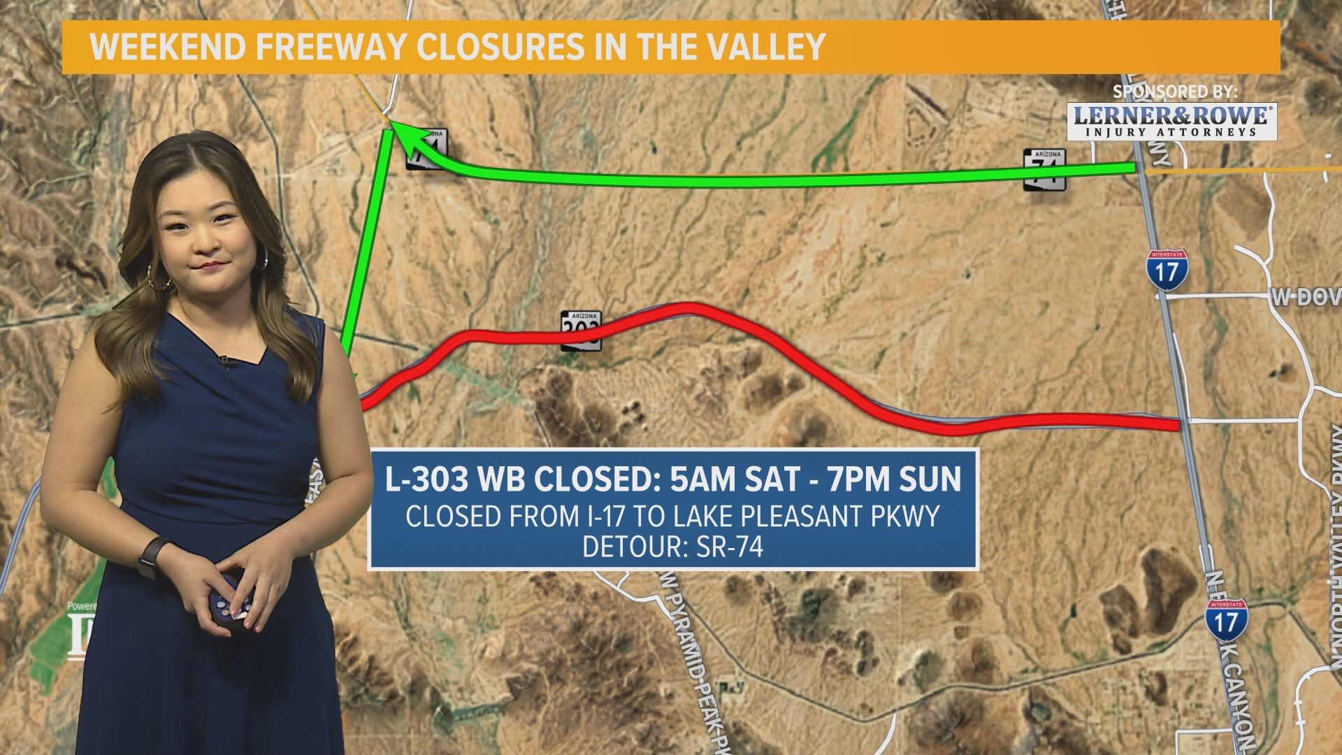 Stella Sun has the latest information on weekend closures and detours on Valley roads.