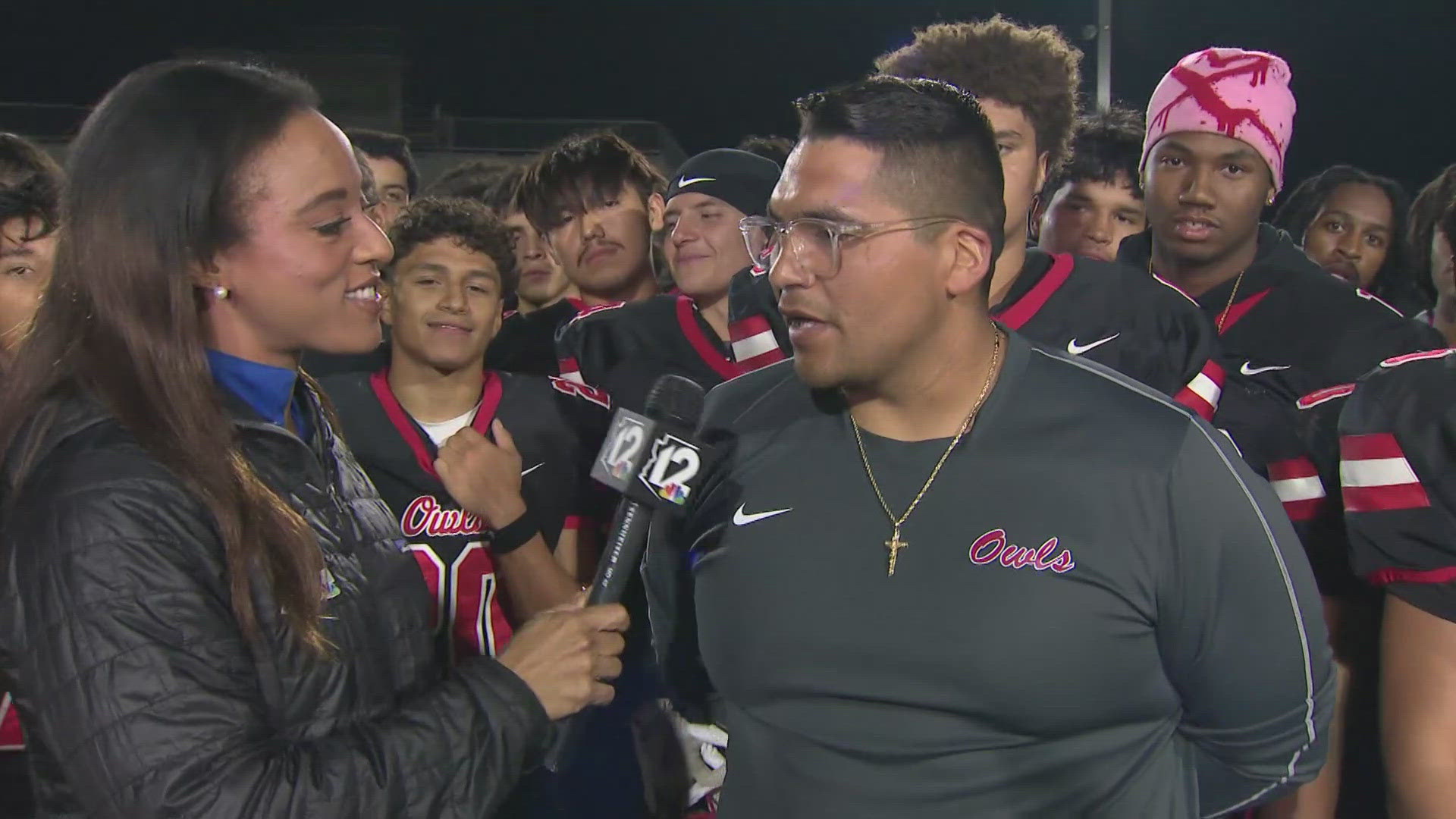 ​12Sports journalist Lina Washington speaks with Agua Fria's head coach after the Owls' loss to Apollo. Watch the interview below. 