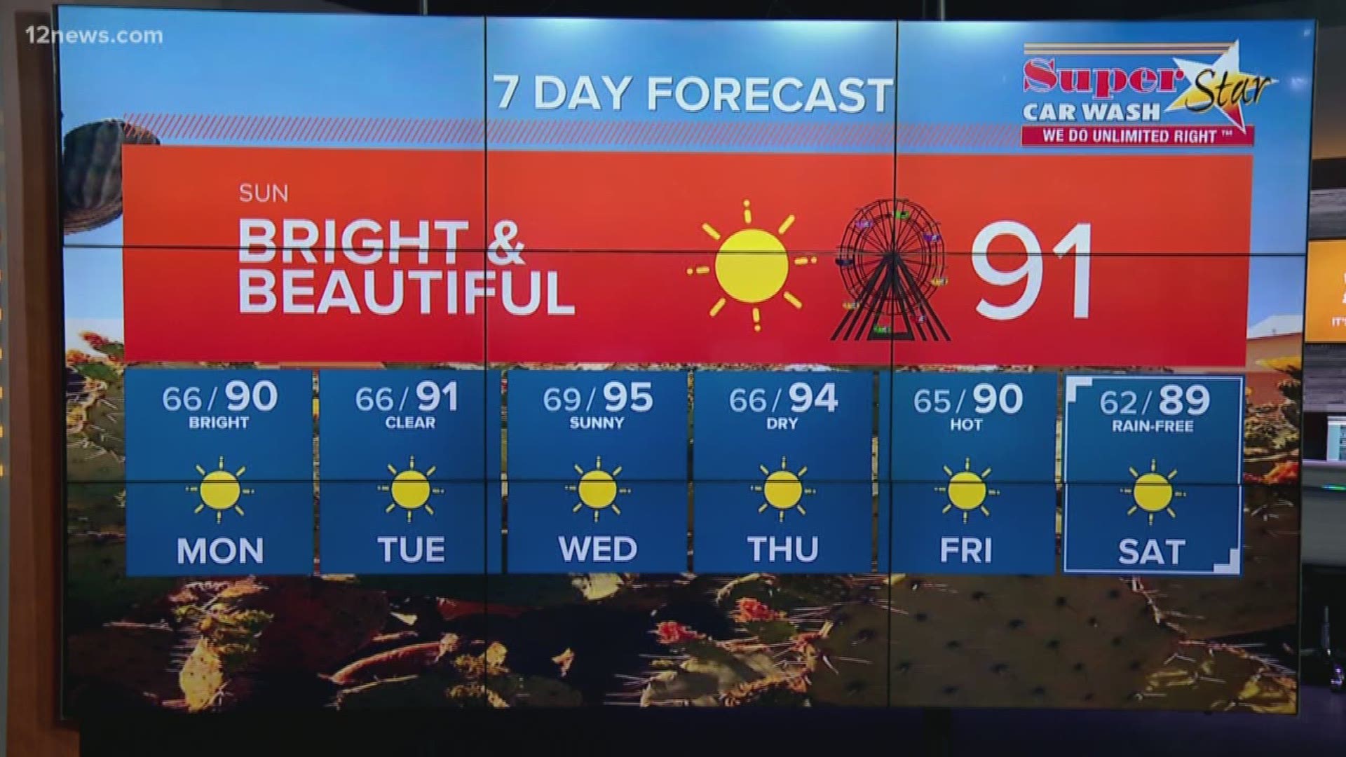 It's a sunny and bright weekend in the Valley and cool in the High Country.