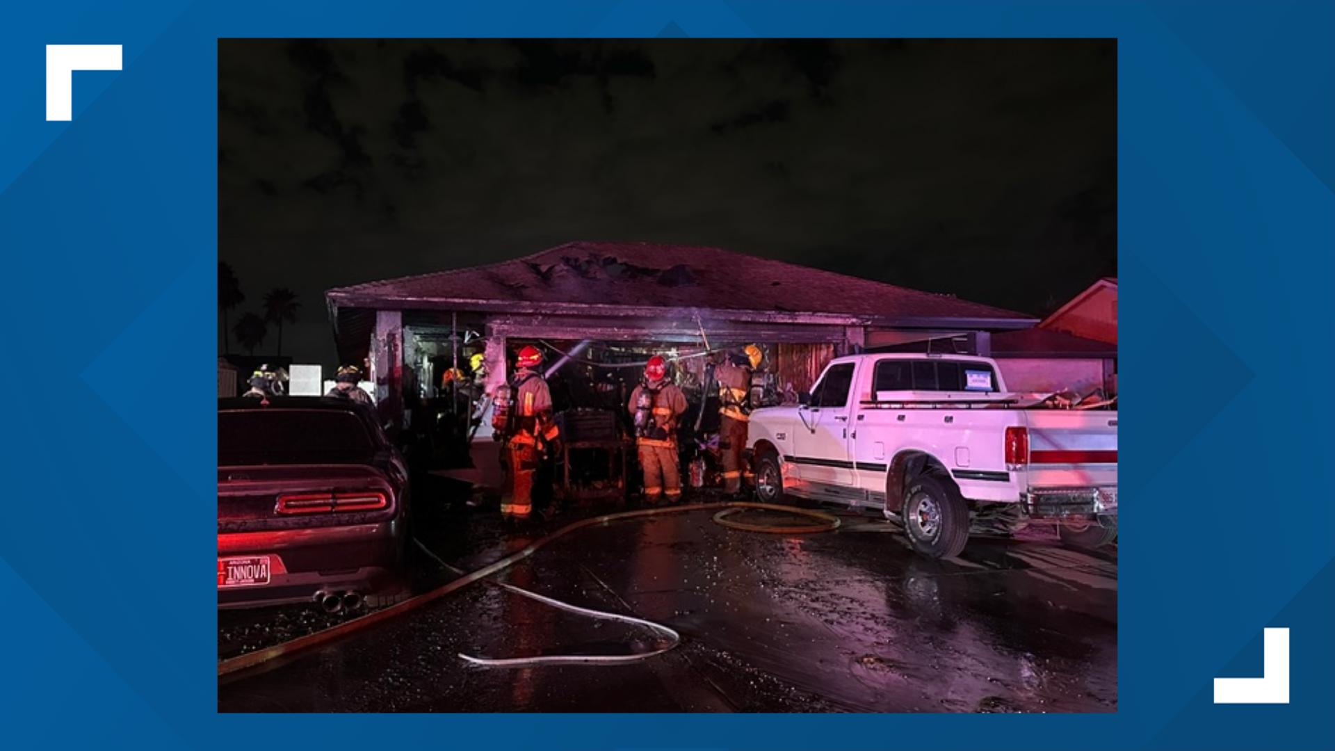 Four people displaced after a house fire in Phoenix | 12news.com
