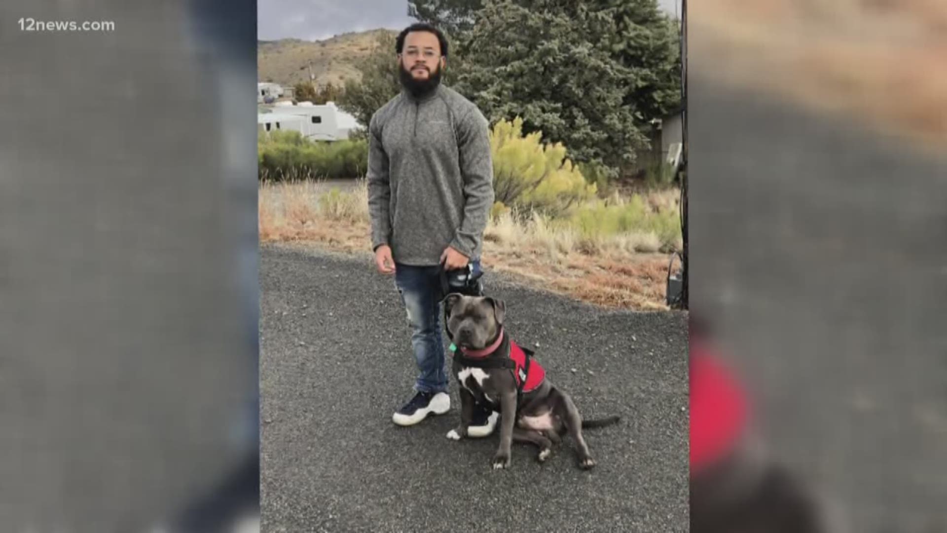 A man is stranded in Arizona because of his emotional support dog. Delta airlines let him fly here with the dog, but did not allow him to fly back home with the dog.