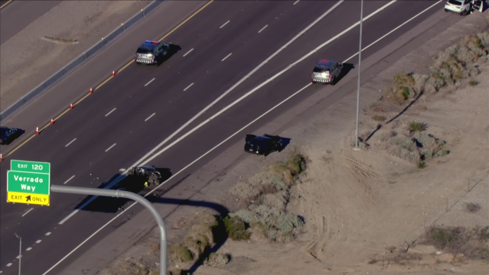 The eastbound lanes of I-10 were closed in Buckeye on Friday evening after a multiple-car crash.