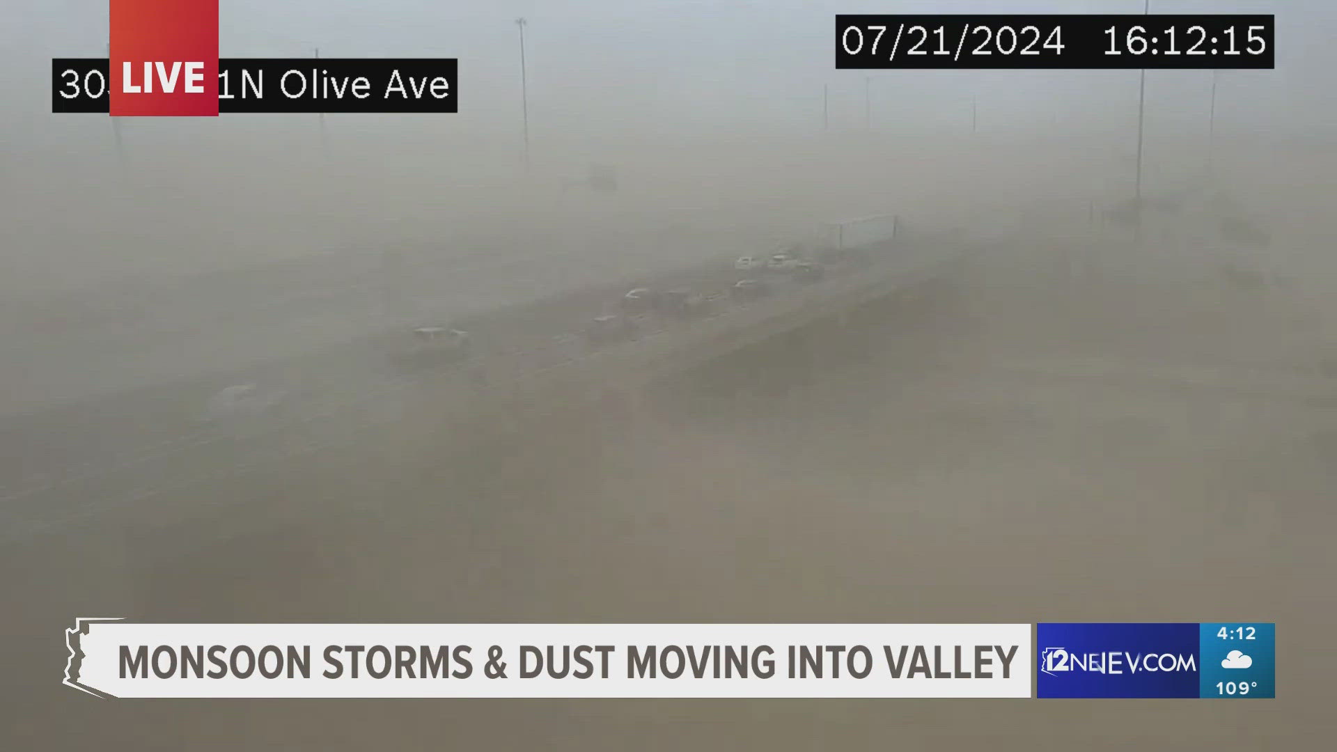 A stark reminder of why you should not drive through dust storms. 12News Meteorologist Stella Sun gives you the very latest on storms in the Valley.