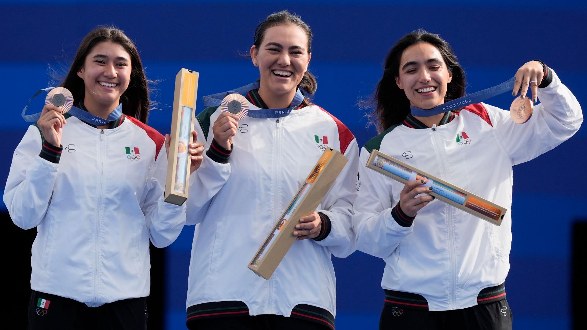 Equipo femenil de tiro con arco le da histórica medalla de bronce a México.