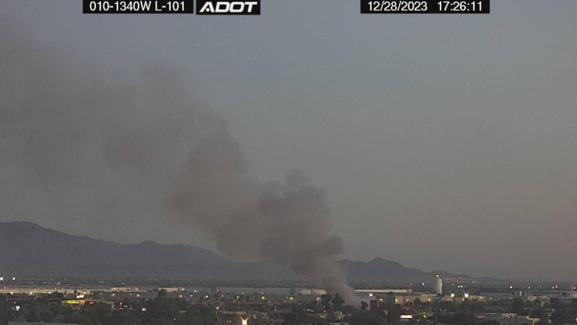 Vacant building burns in Tolleson, Arizona