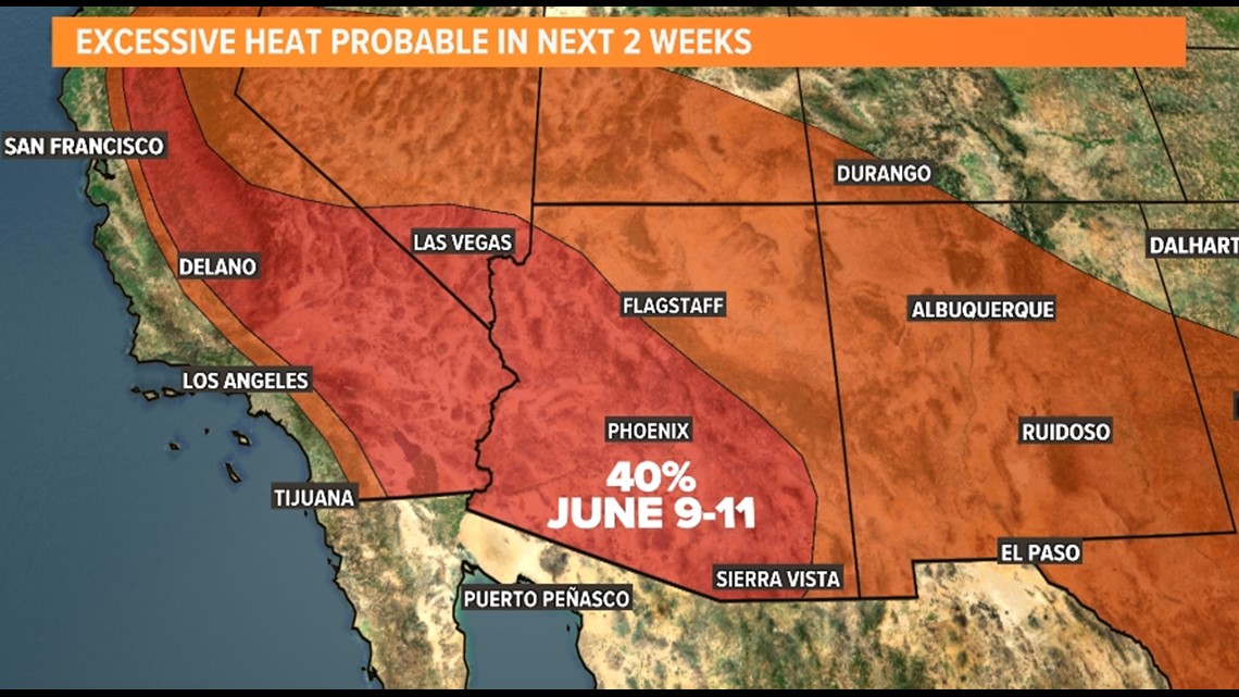 Are 110degree days on the way soon for Phoenix?