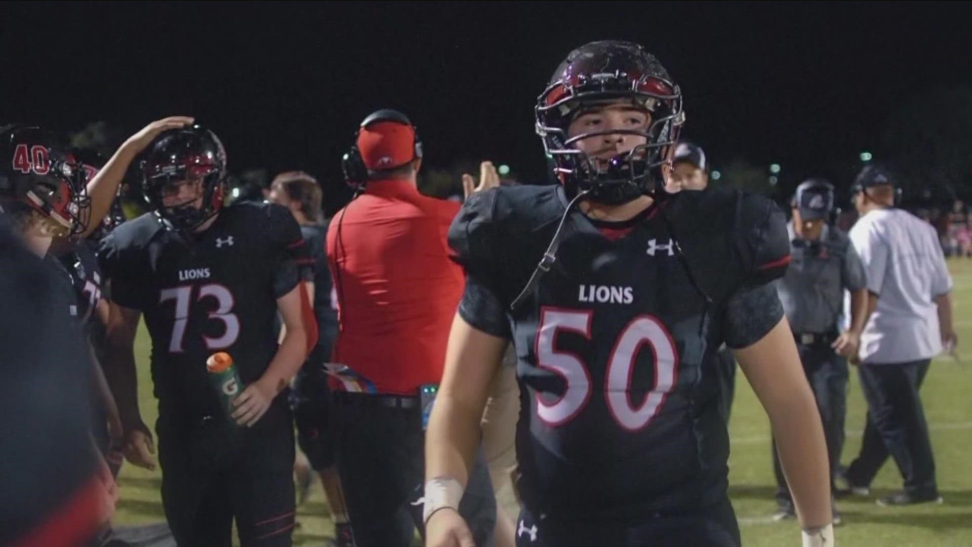 A touching tribute on a West Valley high school campus took place Friday. Liberty High School in Peoria honored Zach Hunzinger before the team's football opener.