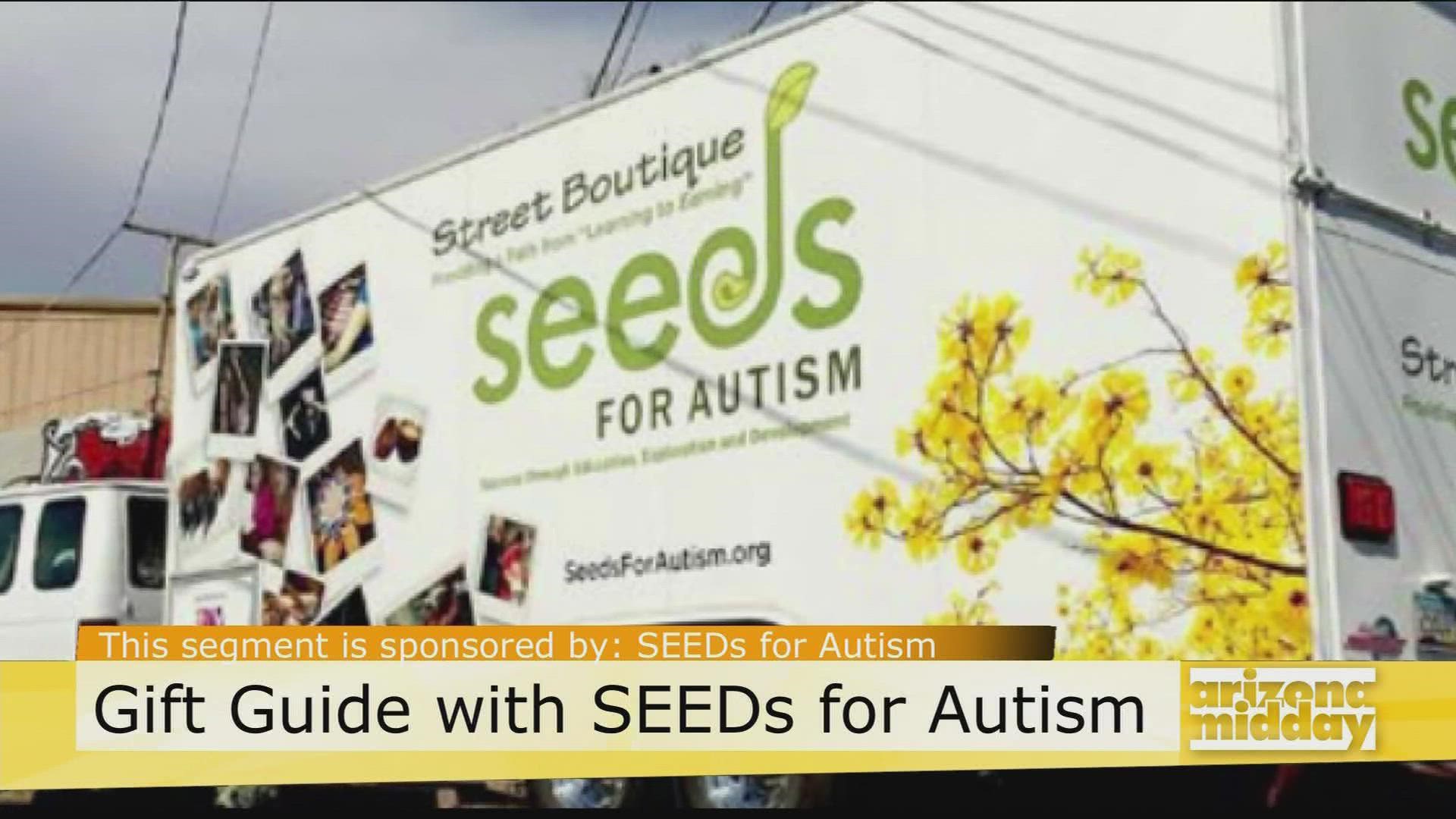 Mary Anne Laroche shares how Seeds for Autism has a mobile boutique that sells students works and shares how they are helping our community.