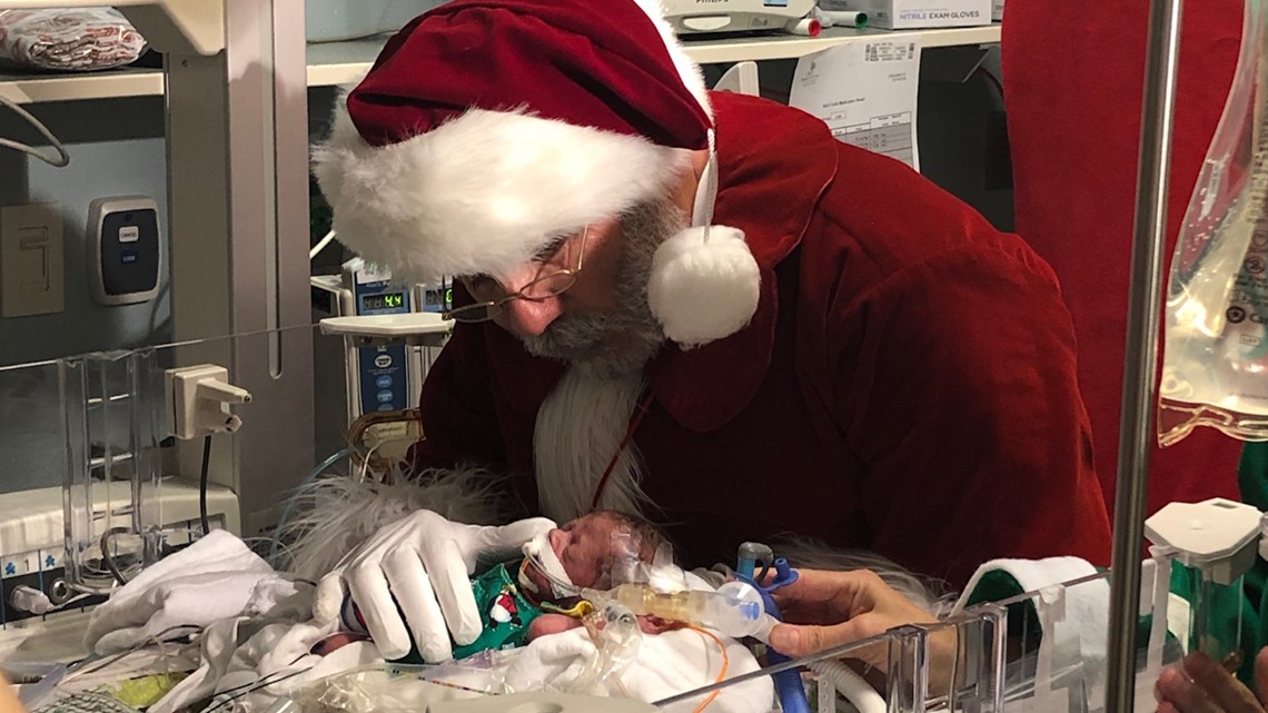Santa visits babies in NICU at Banner Desert Medical Center