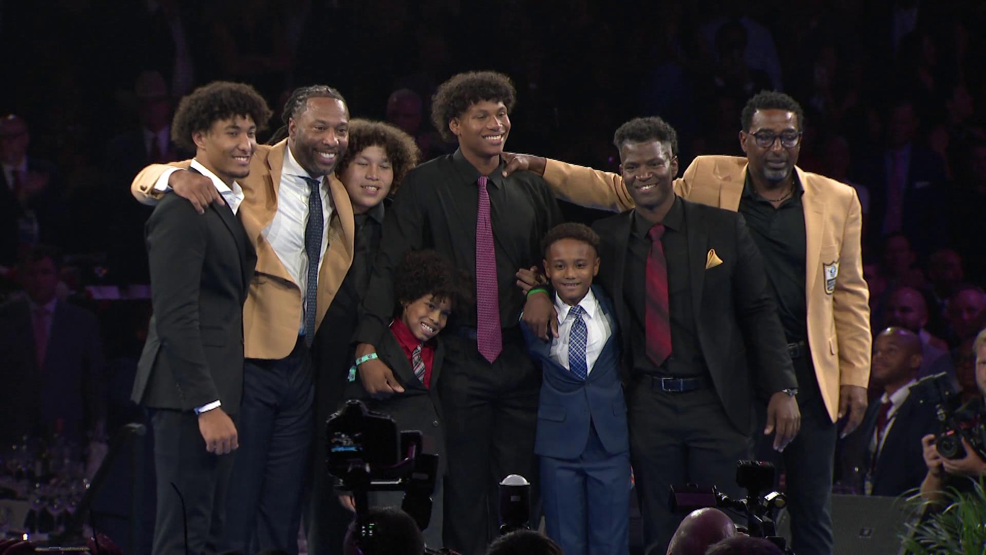 Arizona Cardinals legend Larry Fitzgerald inducted into Pro Football Hall of Fame Fitzgerald Jr., who played 17 seasons with the Cardinals and amassed over 17,000 career receiving yards, is officially a Hall of Famer.