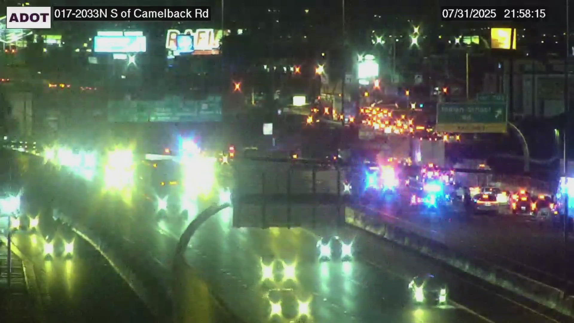 Crash on I-17 southbound near Camelback Road | 12news.com