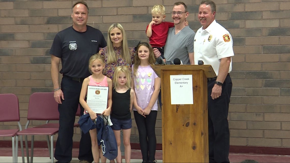 Glendale girl honored for saving her family from house fire - Vimarsana News