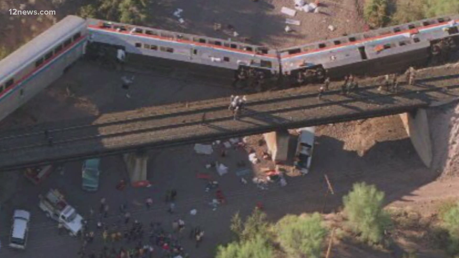 The Sunset Limited train derailment happened 25 years ago about 70 miles southwest of Phoenix. Someone plotted the attack and the FBI is still looking for suspects.