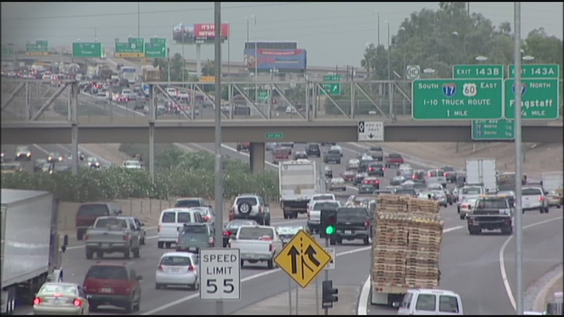 SR-51, I-17 lanes will be closed this weekend