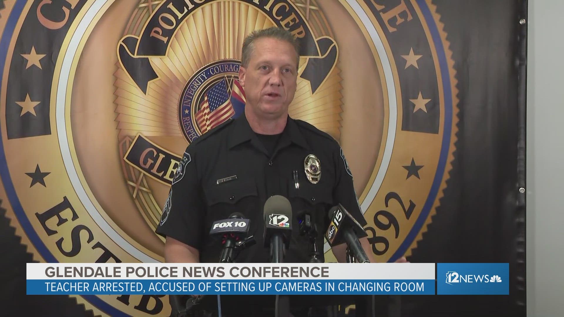 Glendale police give update on teacher arrested, accused of setting up  cameras in changing room