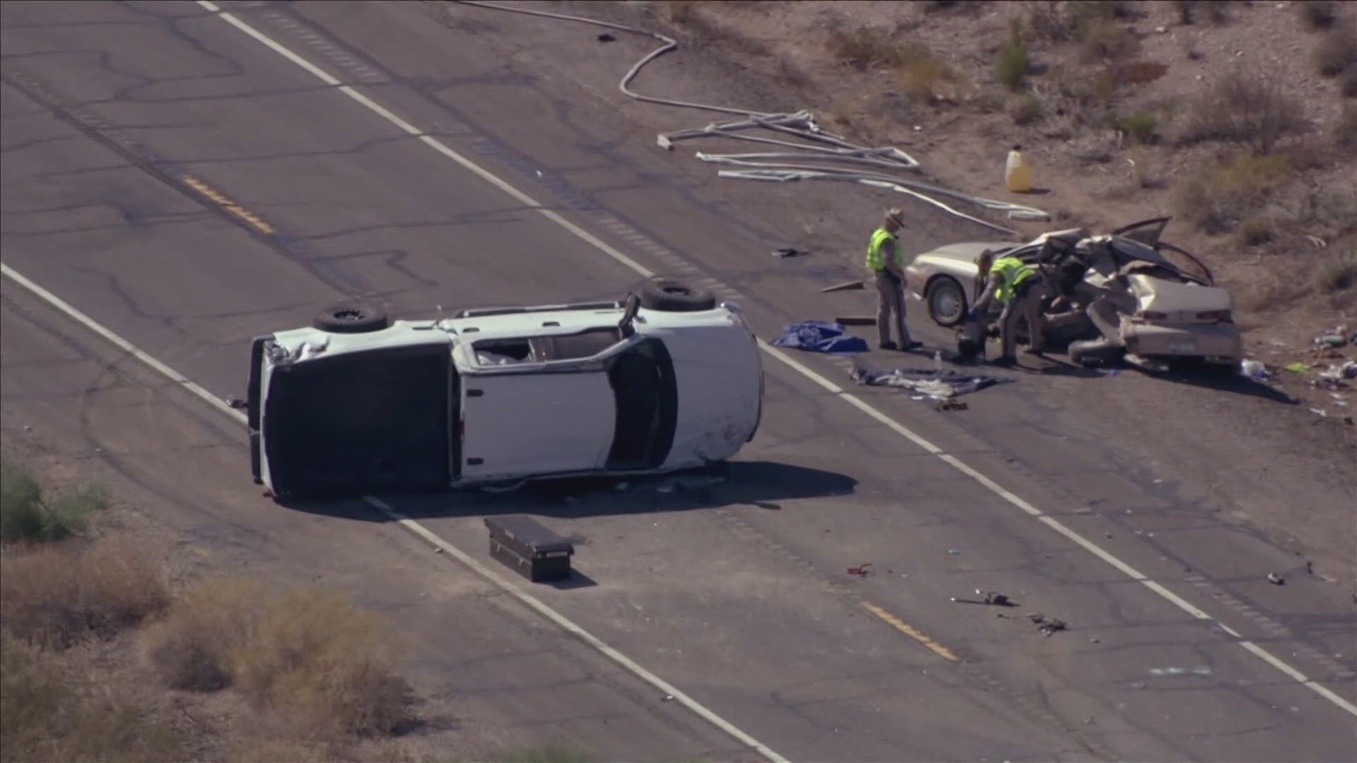 Roadway blocked, several injured after a crash on SR 74 | 12news.com