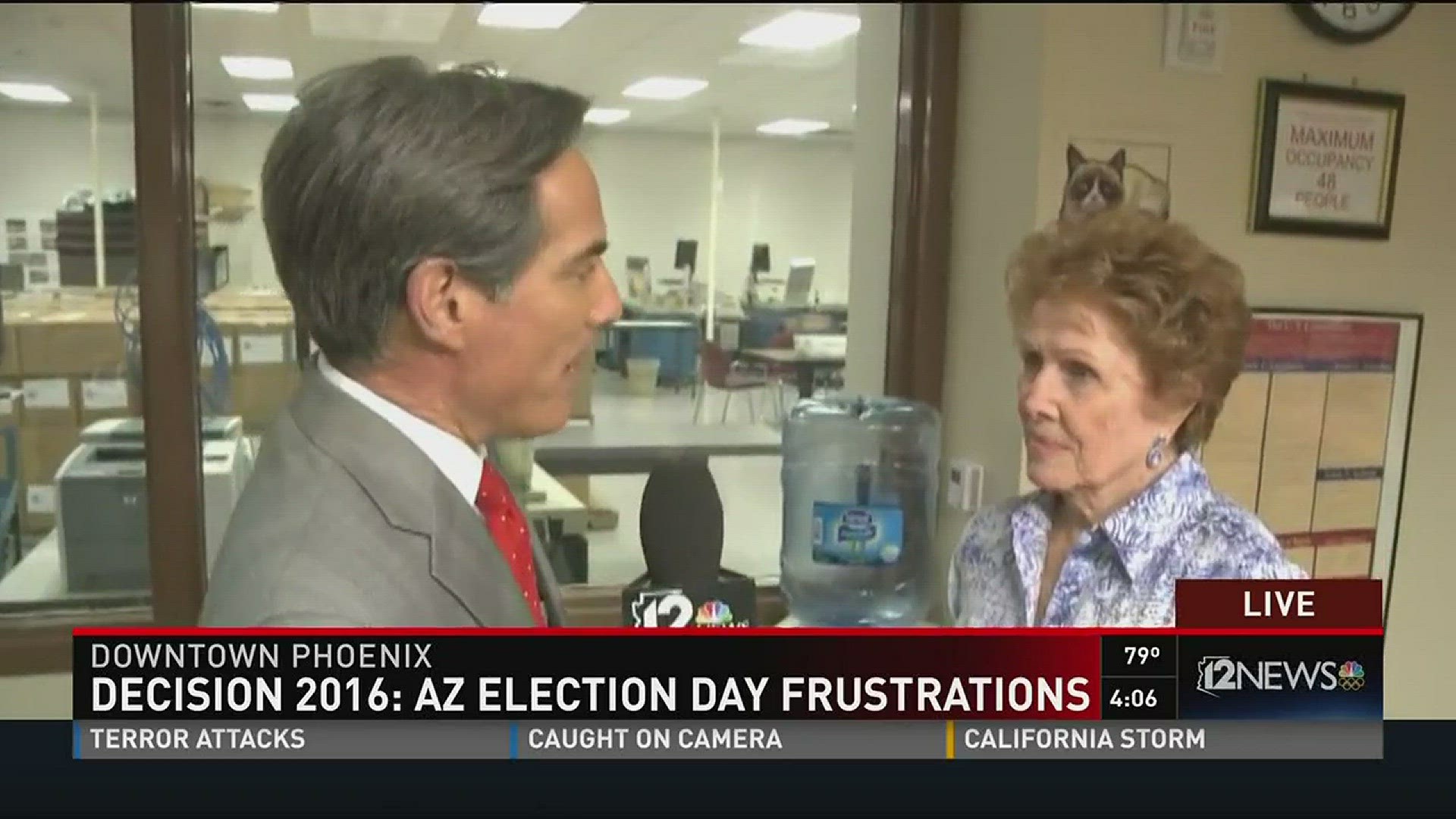 Brahm Resnik interviews Helen Purcell about the frustration at the polls for Arizona's primary