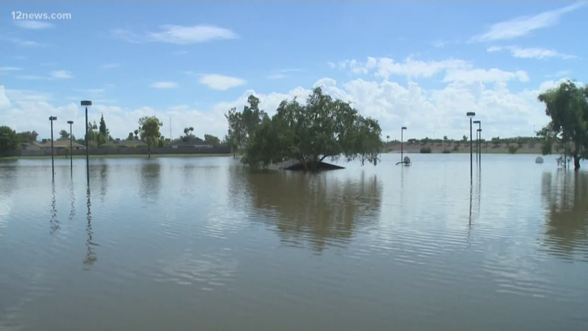 Nearly 100 homeowners are hoping the city of Mesa and ADOT will pay for damages caused by floodwaters in 2014. Team 12's Trisha Hendricks has the latest.