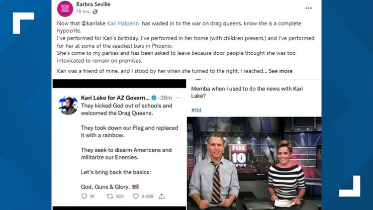 'She is a complete hypocrite': Phoenix drag queen calls out Kari Lake for saying drag shows a danger to children