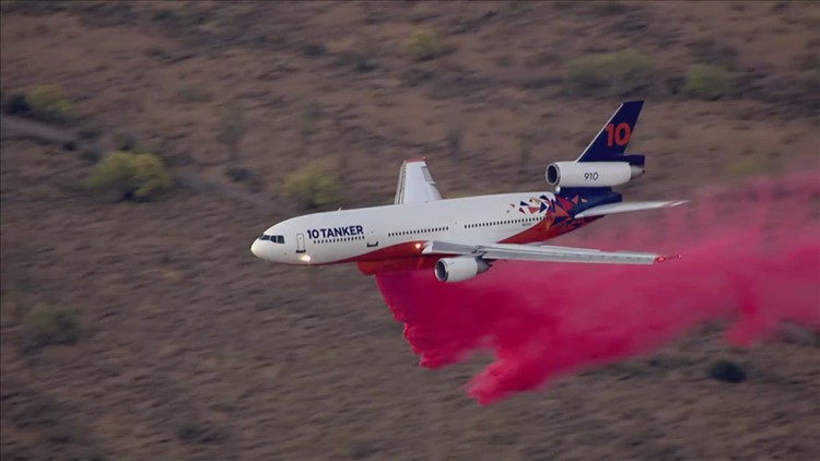 700+ acre 'Cloud Fire' burning south of Wickenburg