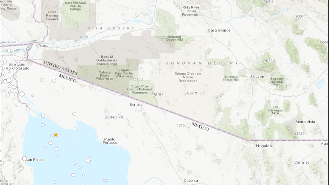 Rocky Point Earthquakes: 3 reported in 1 hour