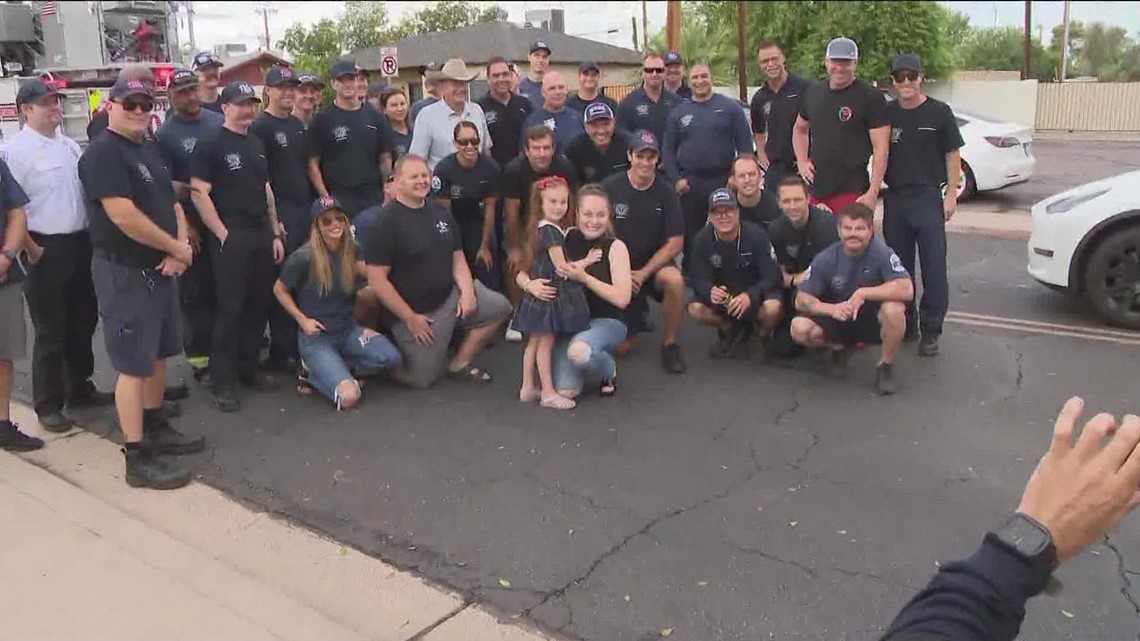 Firefighters make first day of kindergarten a special day for Mesa girl