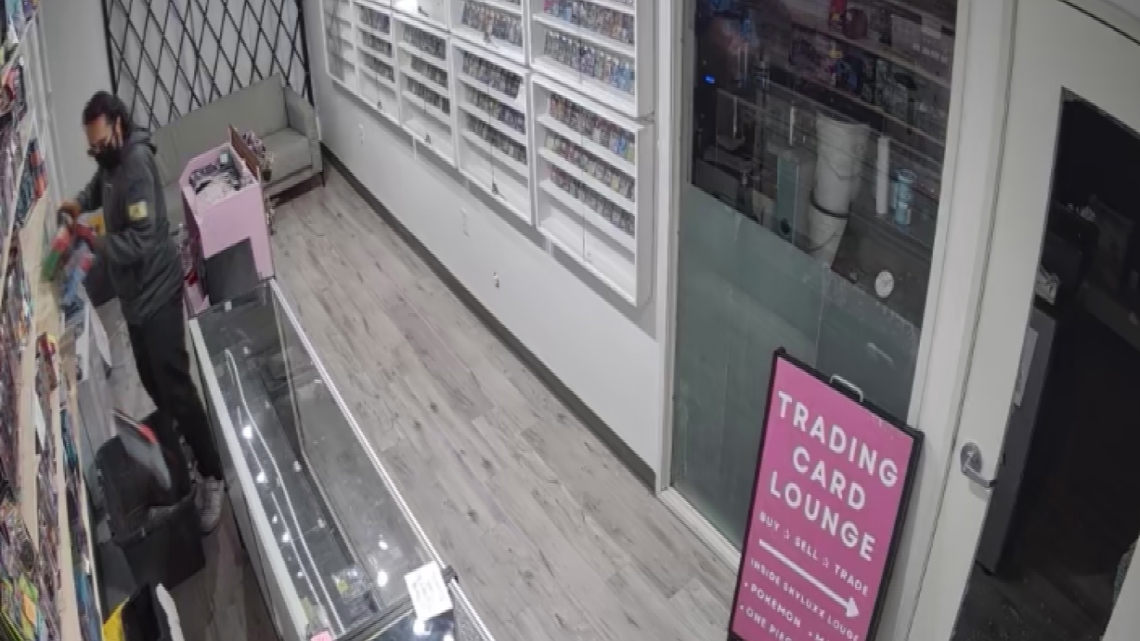 Nearly $7,000 worth of Pokémon trading cards reported stolen in smash and grab