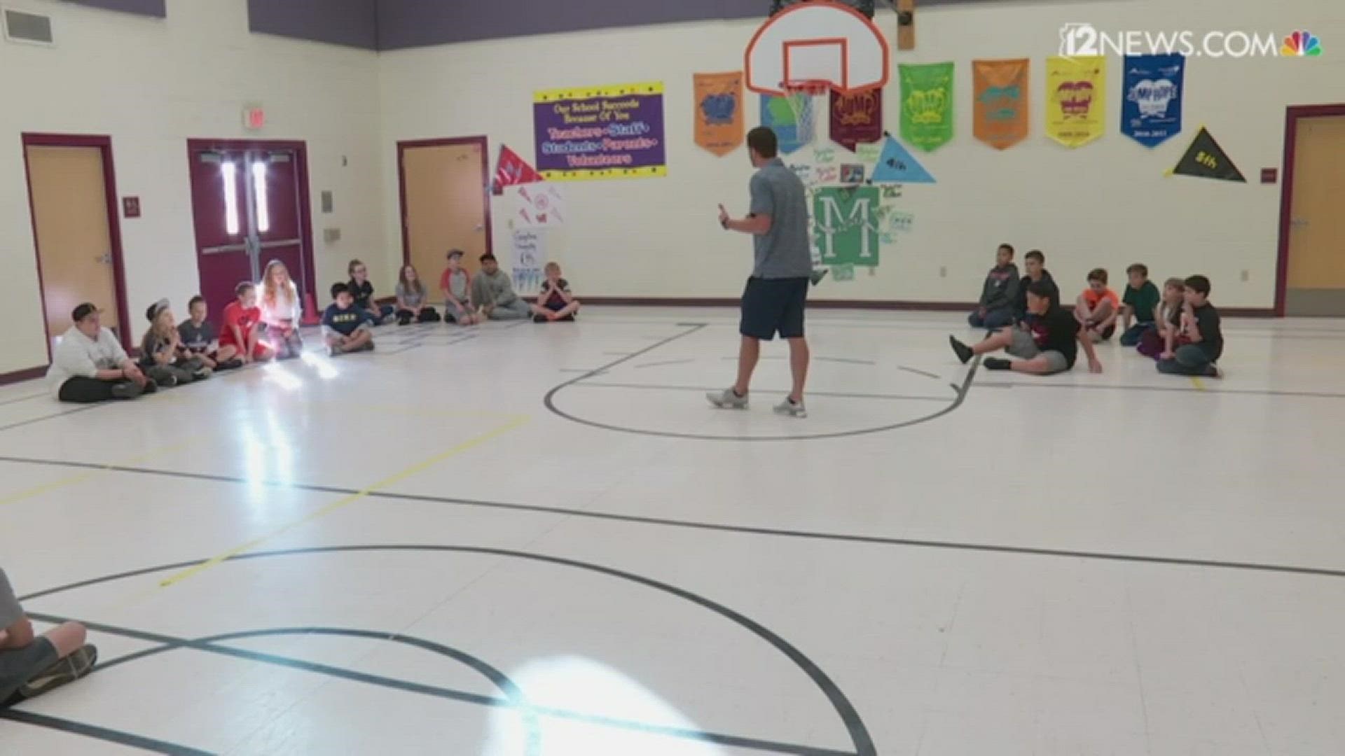 A Queen Creek physical education teacher is helping his students engage with the Olympics by teaching them the sports involved.