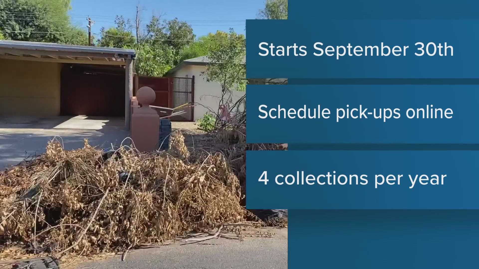 The City of Phoenix is switching to appointment-based bulk trash collection beginning Sept. 30. Here are the details.
