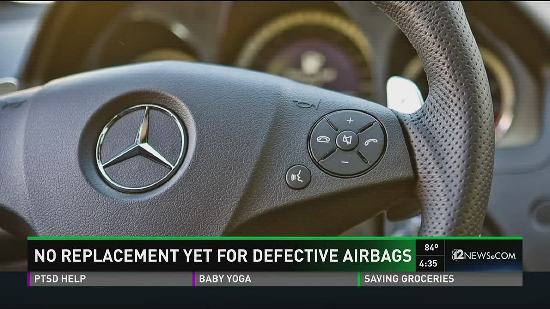 No replacement yet for defective airbags.