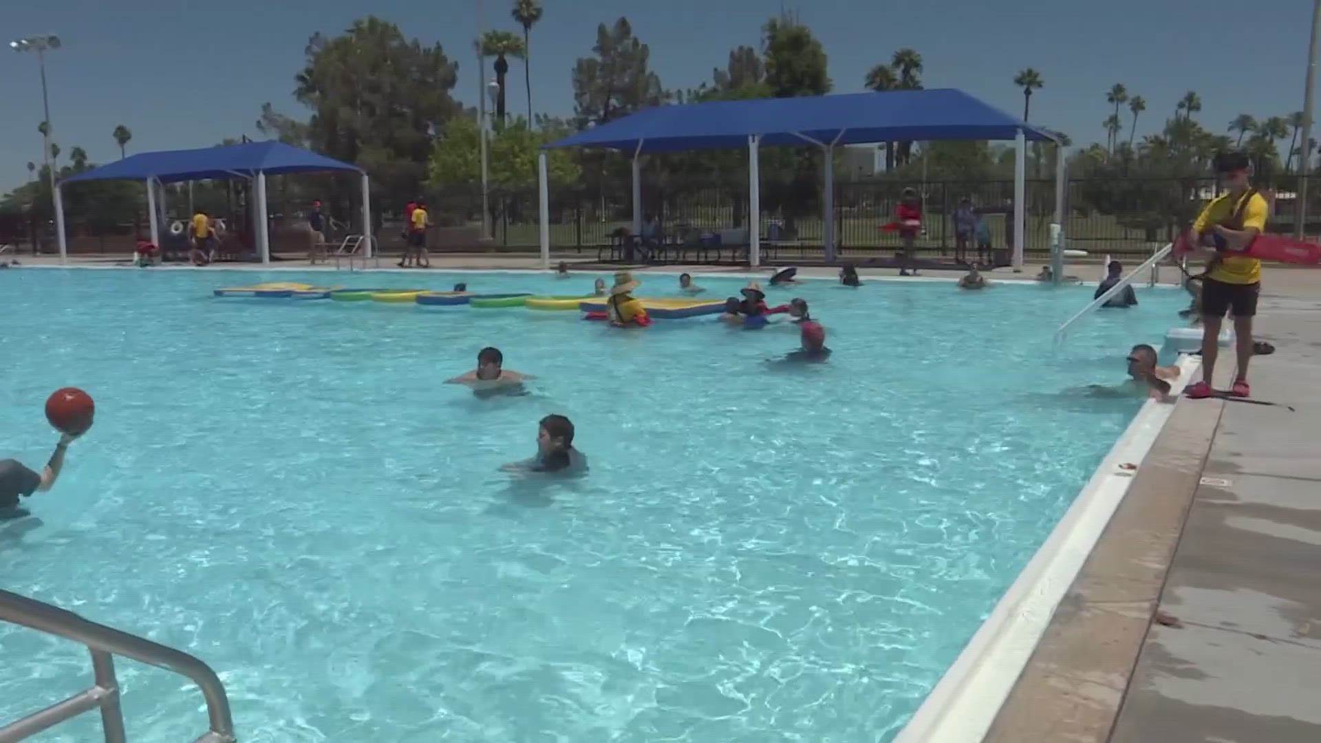 Public pools in Phoenix have officially opened for the summer.