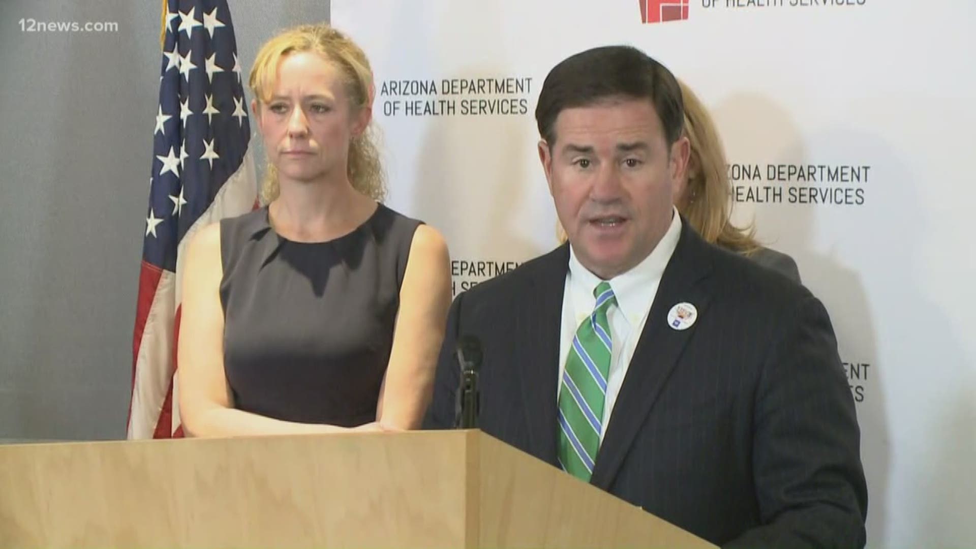 Governor Ducey and the director of Arizona's Dept. of Health Services, Dr. Cara Christ, addressed coronavirus in Arizona and a new diagnosis in Pima County.