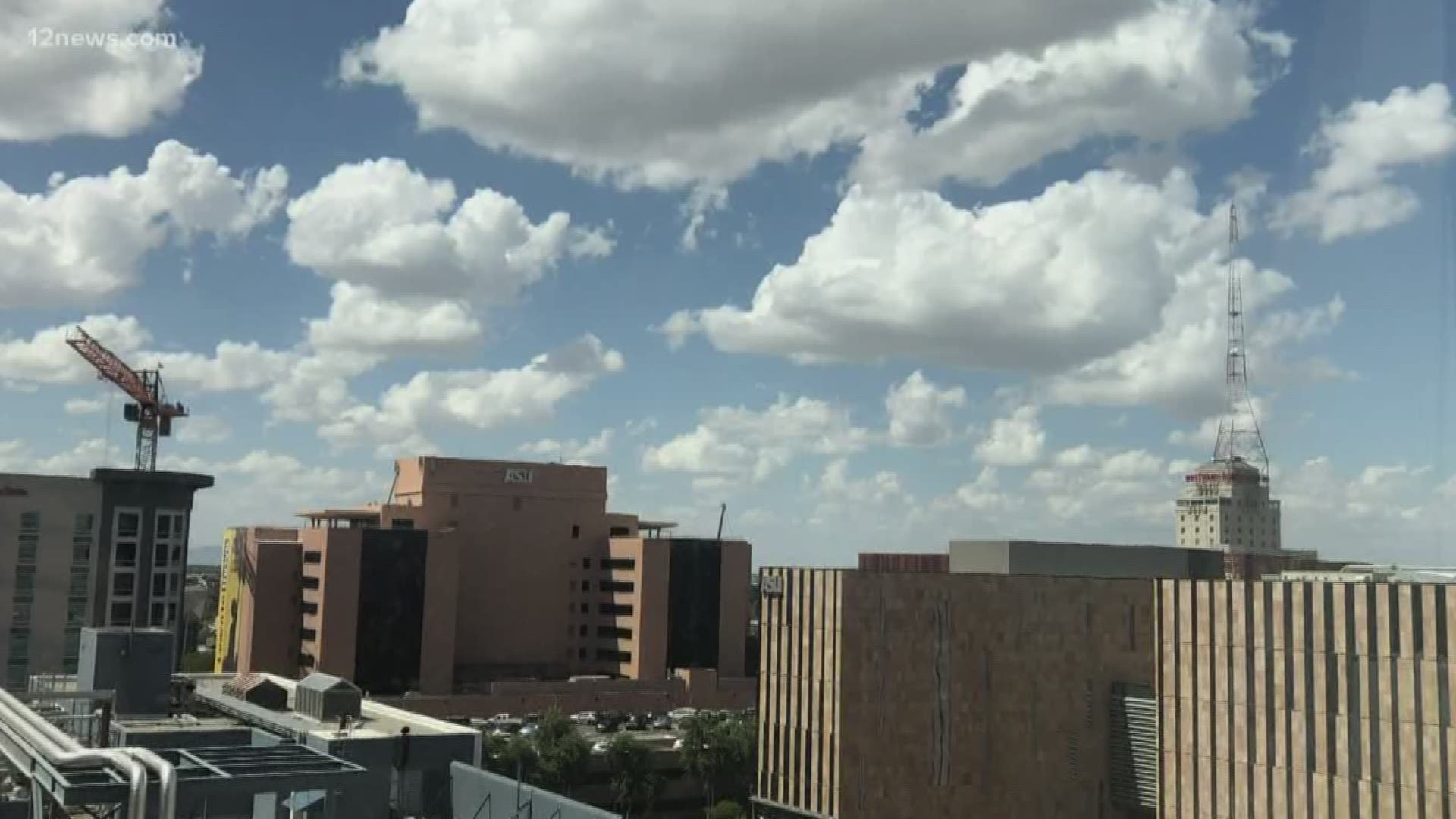 The temperature the past few days has a lot of people in a pretty good mood with some relief from the heat. People in Downtown Phoenix talk about the relatively mild temperatures for us and how they're feeling about a monsoon season that hasn't really packed too much a punch this year.