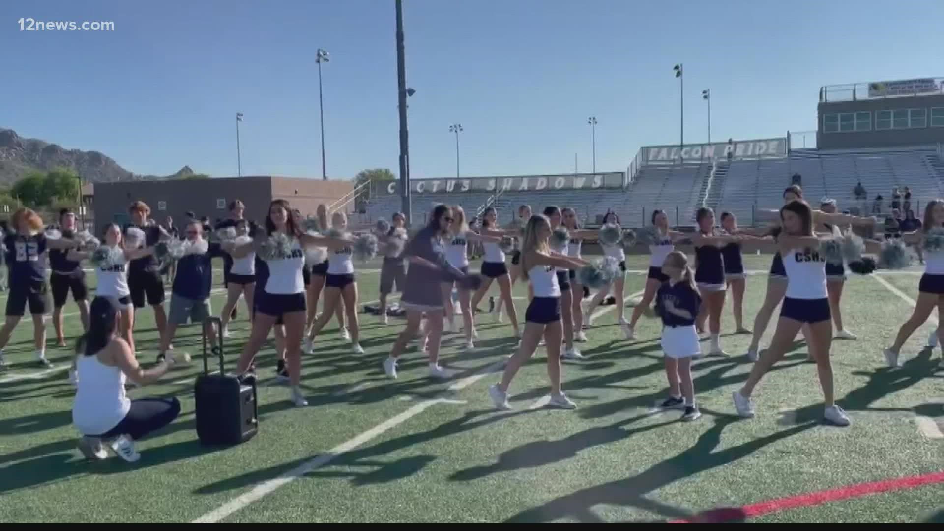 Students with various disabilities participated in the "One Team" Day at Cactus Shadows High School. Rachel Cole has the details.