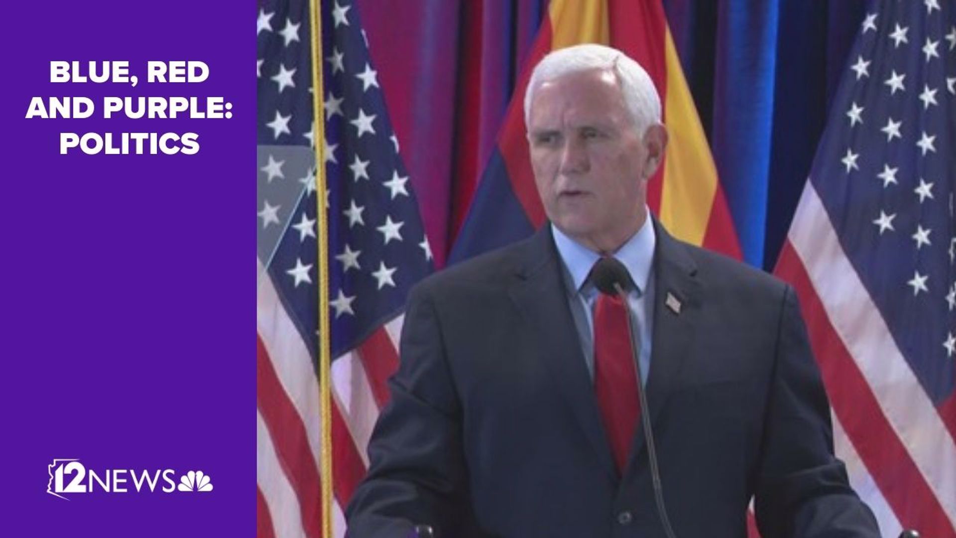 Former Vice President Mike Pence toured Arizona's southern border from Yuma to Cochise County on Monday. Pence also made a speech to Valley Republicans.