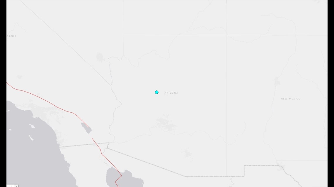 USGS reports an earthquake in the Chino Valley