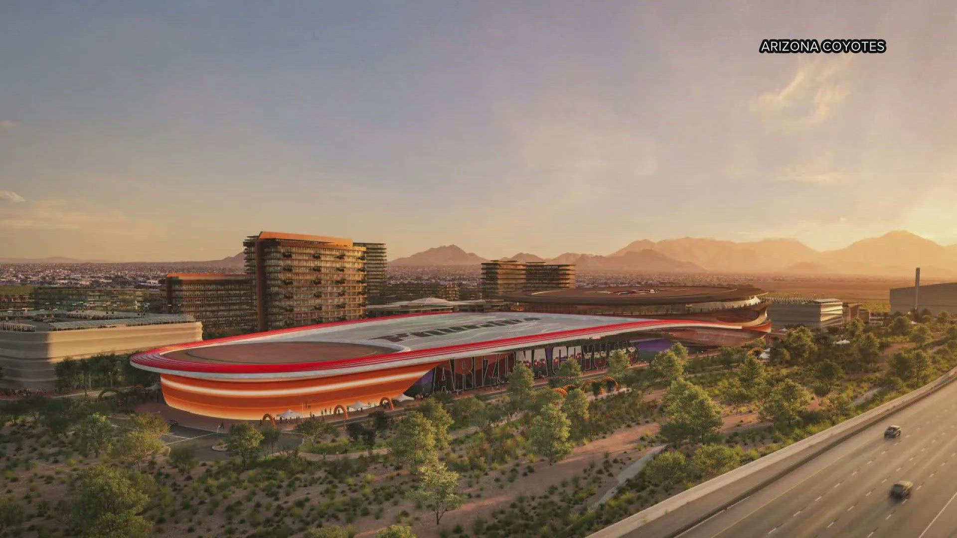 The Arizona Coyotes posted a group of interesting renderings on their app Tuesday afternoon. Are they a look at a possible new arena?