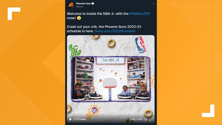 Phoenix Suns bring in babies to announce release of 2022-23 NBA season schedule