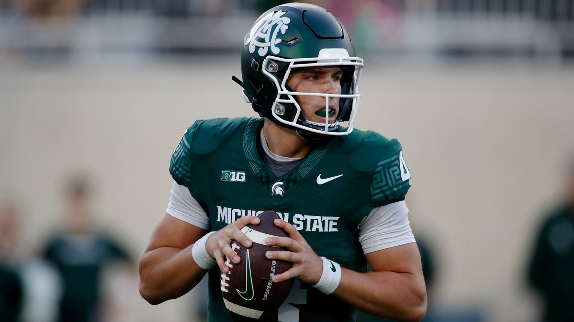 Michigan St. Quarterback Sam Leavitt Transfers To ASU | 12news.com