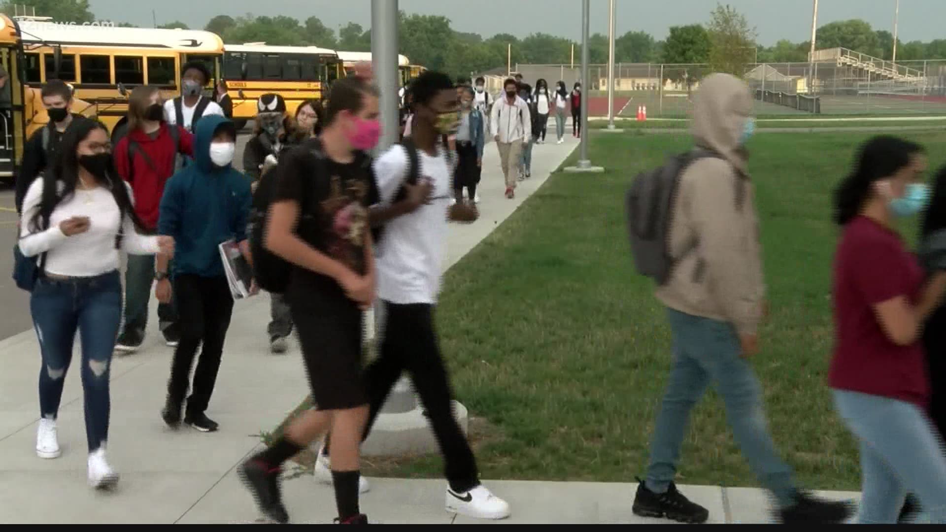 The district said it will require everyone to wear masks inside schools when students return to campuses on Monday regardless of their vaccination status.