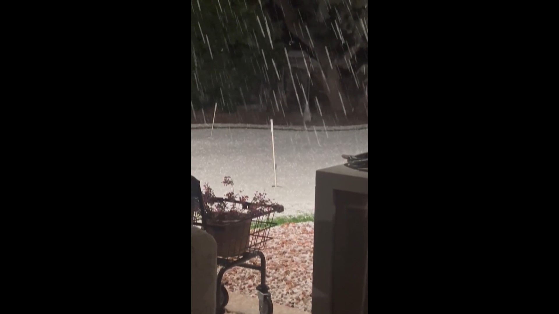 12News Weather Watch Tami Trout sent in this video of hail falling in Apache Junction on Saturday