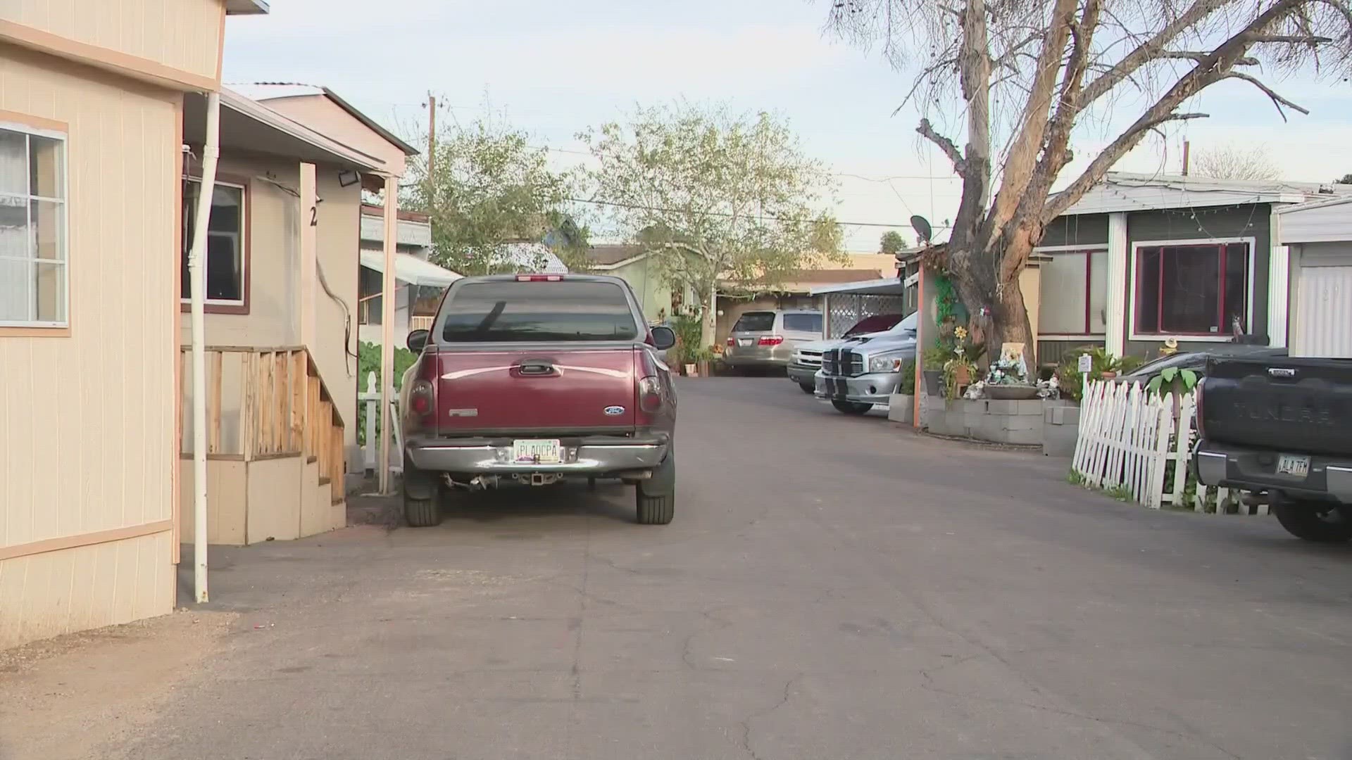 About 46 families are being displaced from Periwinkle Mobile Home Park in Phoenix. Others will soon follow suit.