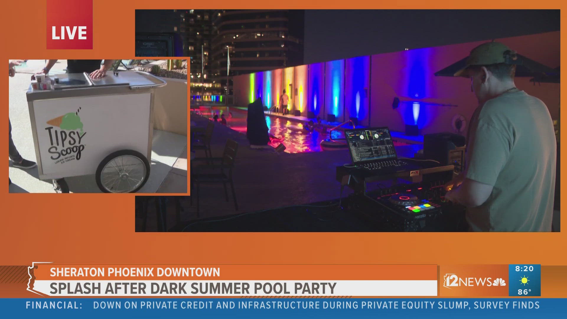 Visit the Splash After Dark summer pool party at the Sheraton Phoenix Downtown.