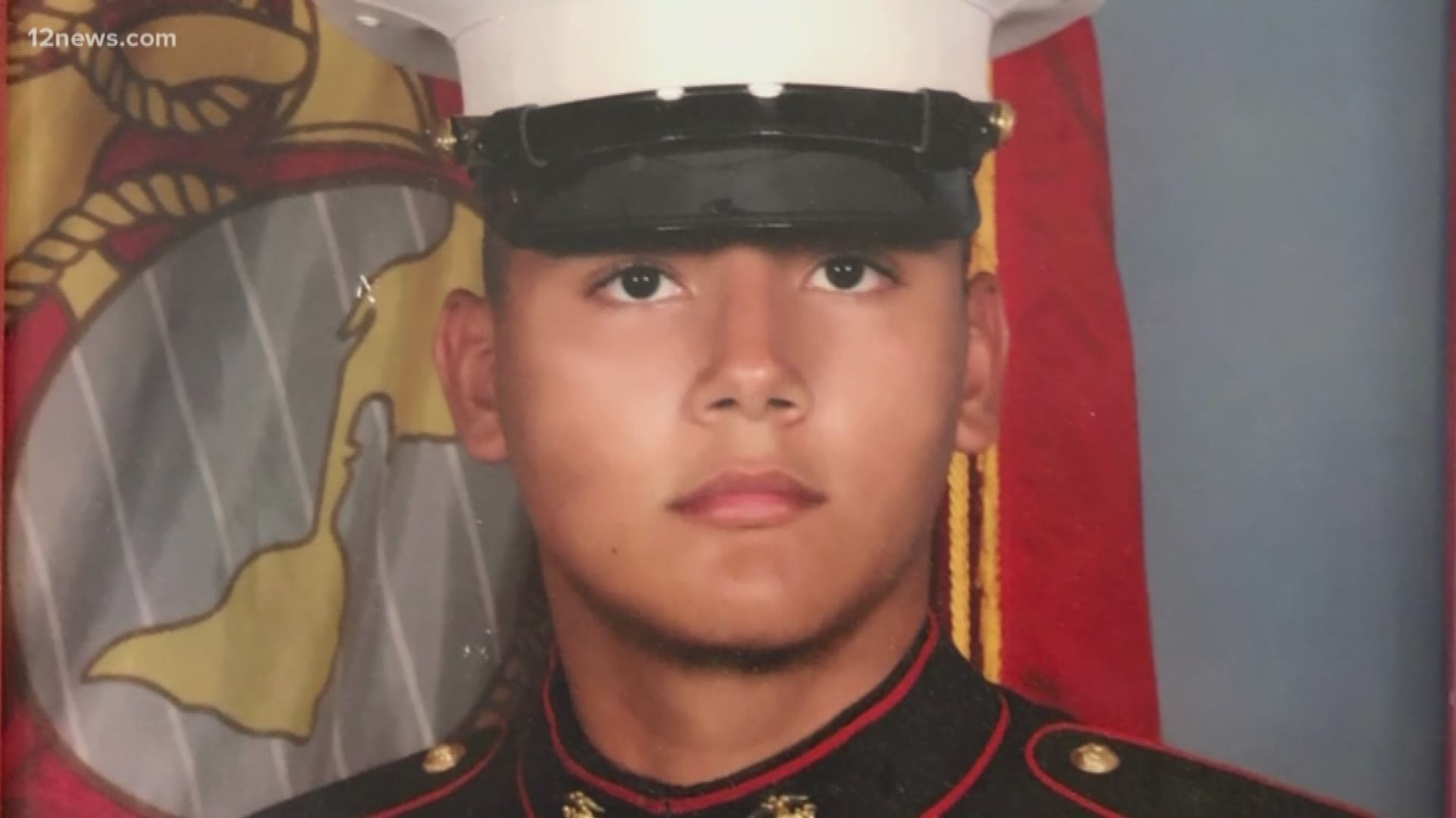 A fallen Valley hero, Sgt. Maximo Flores, has returned home to his heartbroken family. Sgt. Flores was killed when two military planes crashed mid-air off the coast of Japan in December. His remains were found just a few weeks ago, and his family and widow were at Sky Harbor Airport to welcome him home.