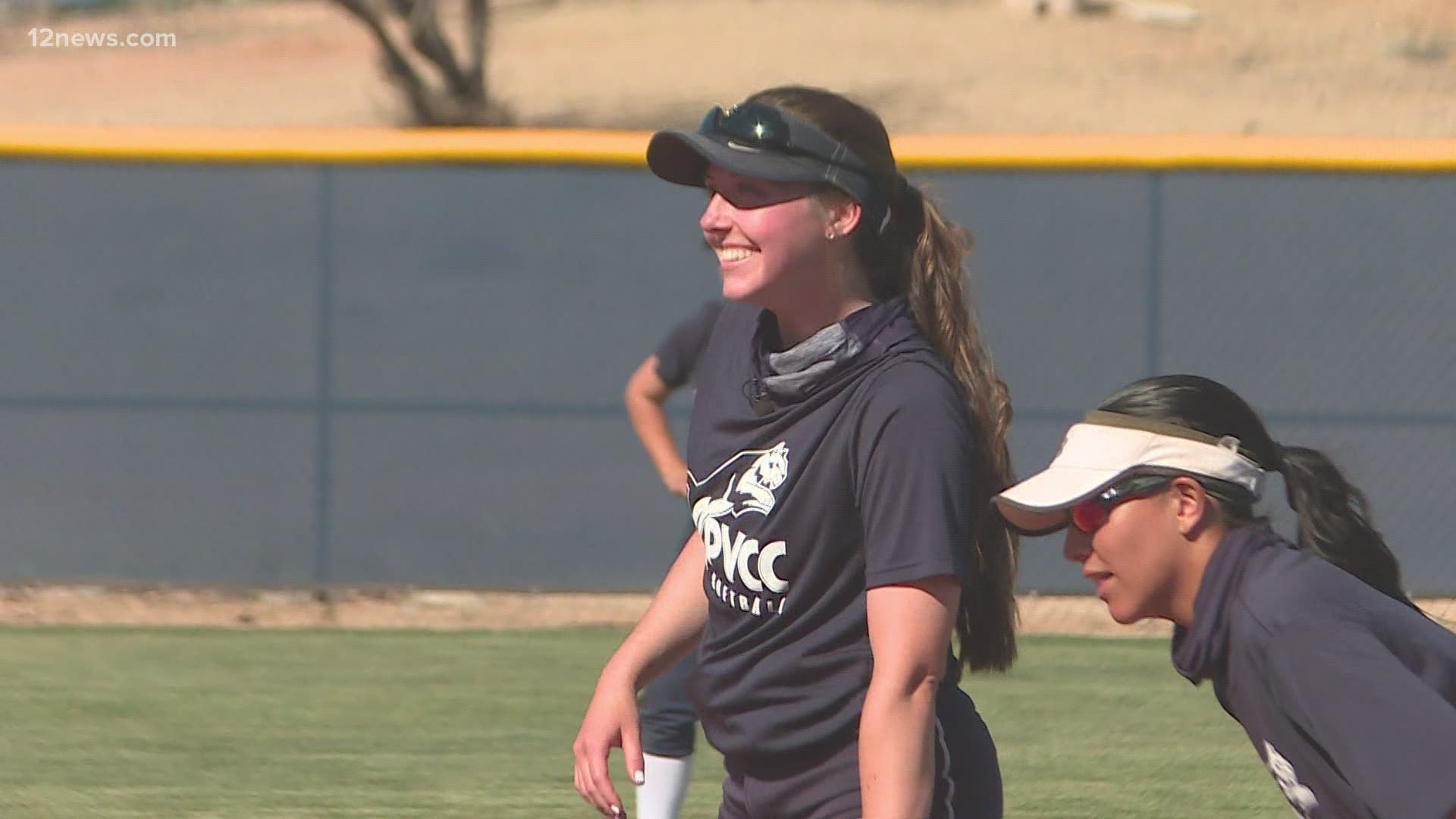 This Paradise Valley Community College softball player has been through the unimaginable, yet, you can't tell.