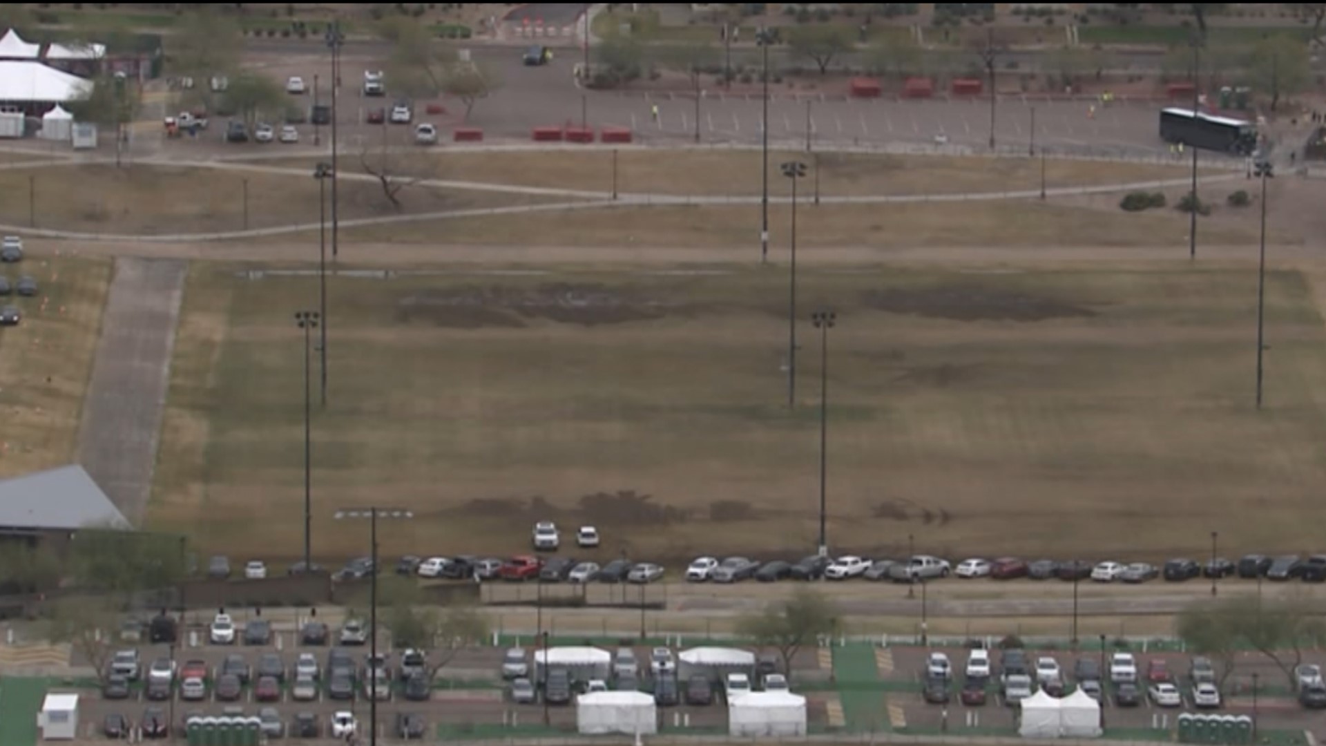 Tuesday night's rain storms are making for a soggy Wednesday at the WM Phoenix Open.