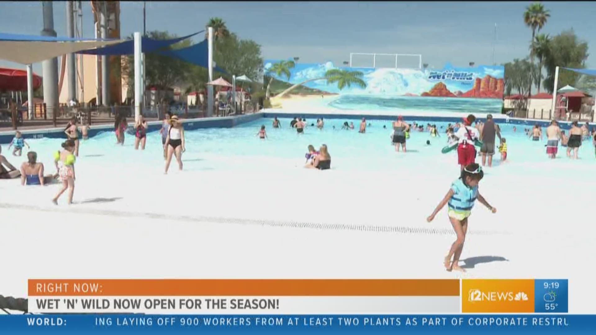 Monica Garcia visited the water park during opening weekend.