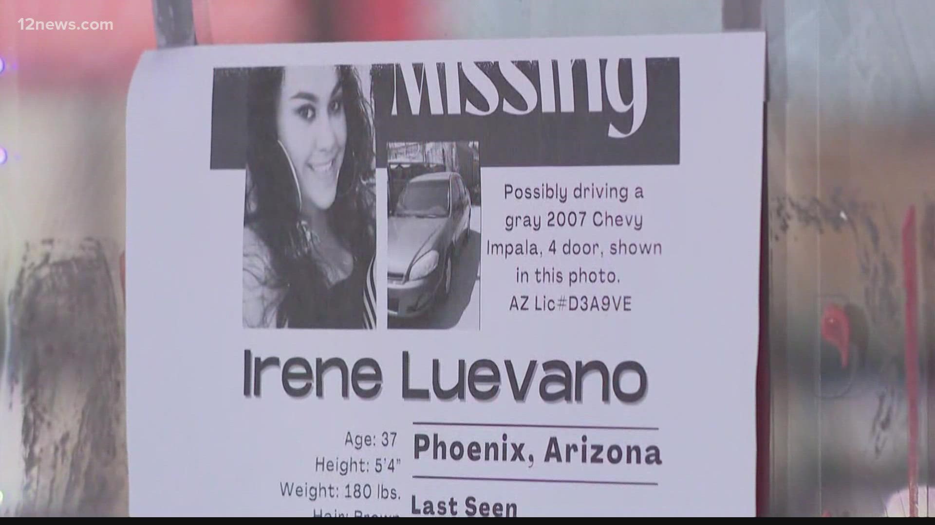 The remains of Irene Luevano have been found in a remote area of La Paz County. She went missing on Sunday after she contacted her family.
