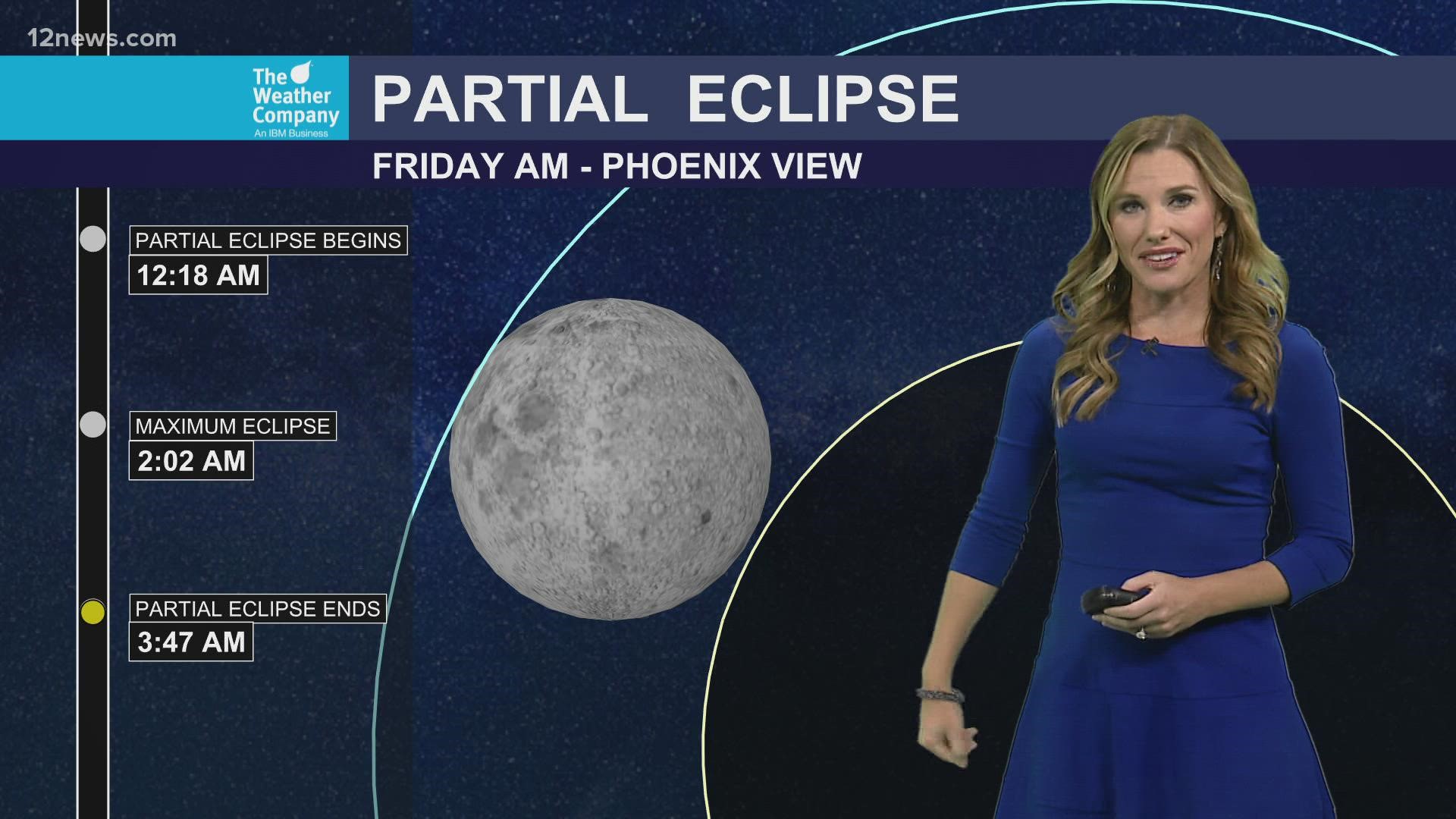 The longest partial lunar eclipse in nearly 600 years will happen late Thursday night. Conditions in Arizona won't be ideal, but you can still catch a glimpse!