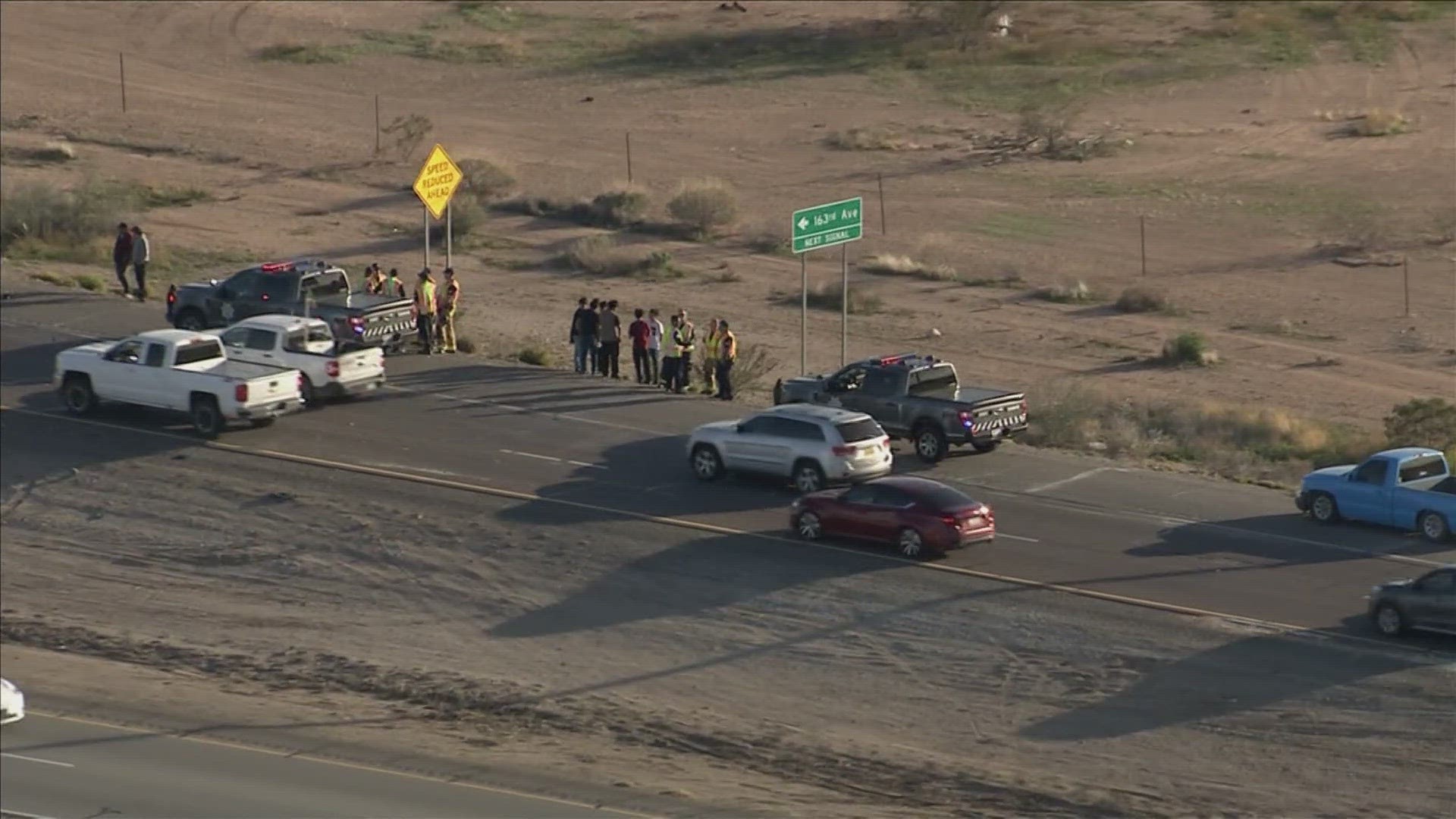 The Arizona Department of Public Safety said six people are possibly injured.